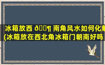 冰箱放西 🐶 南角风水如何化解(冰箱放在西北角冰箱门朝南好吗)